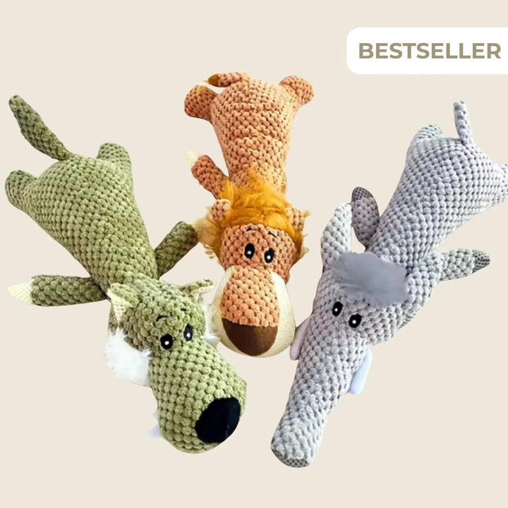 Tough Plush Chew Toy for Strong Chewers