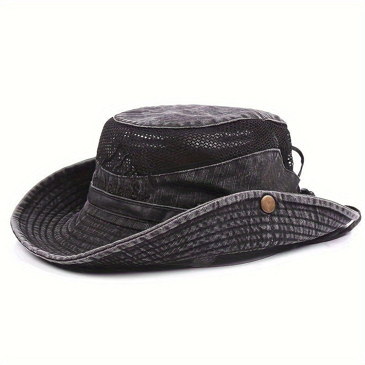 Breathable Outdoor Sun Hat with Cord - UV Protection and Comfort for All Seasons