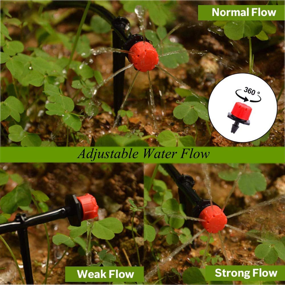 Adjustable drip irrigation kit — precise watering for lush plant growth