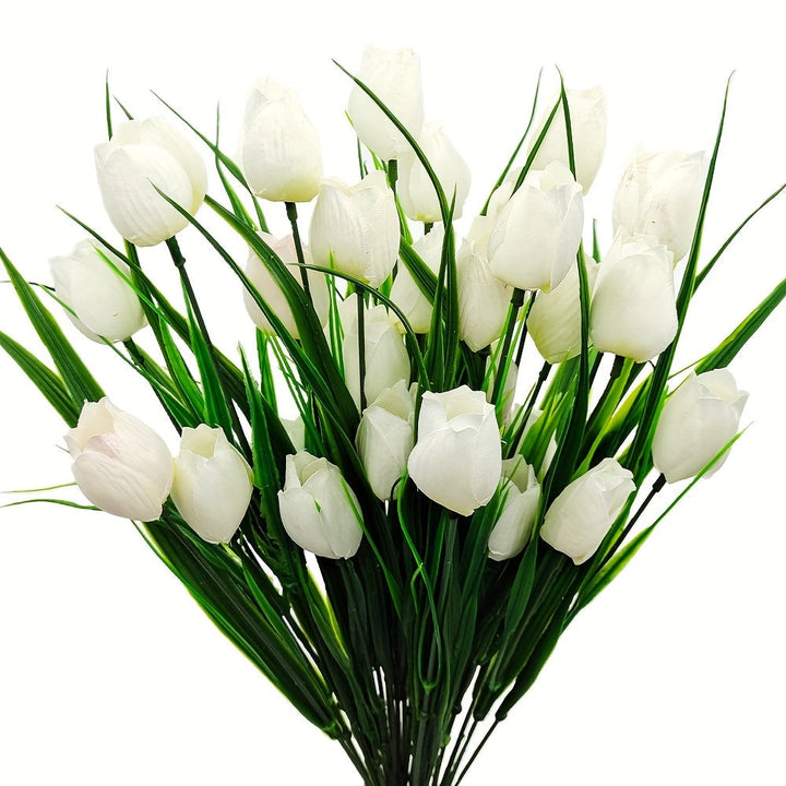Set of 6 Artificial Tulip Bunches – UV-Resistant and Realistic for Garden and Indoor Decoration