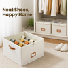Foldable Shoe Organiser — Breathable, Space-Saving Wardrobe Storage