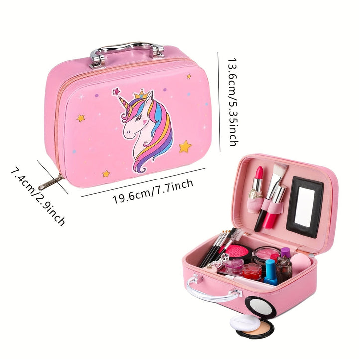 Deluxe Unicorn Make-Up Bag – Real Cosmetics and Accessories for Girls