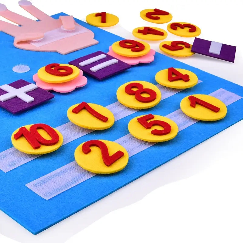 Felt Counting Game for Children – Educational Game for Developing Number and Motor Skills