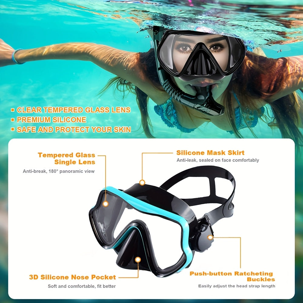AquaClear Snorkel Set – Watertight, Comfortable and with Great Visibility