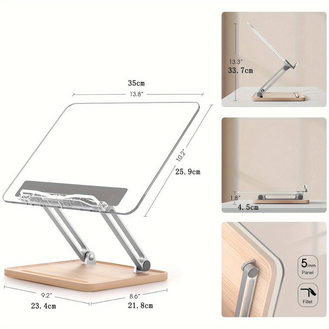 Ergonomic Acrylic Reading Stand – Adjustable and Stylish