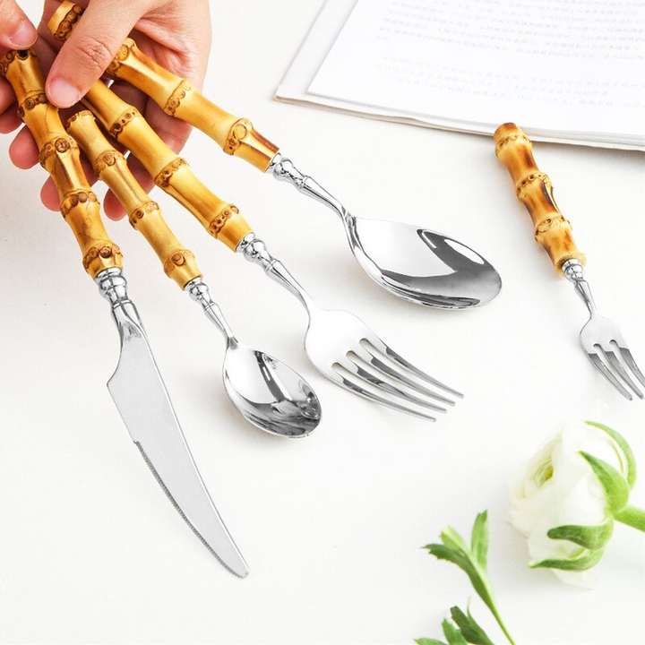 Natural Bamboo Cutlery Set