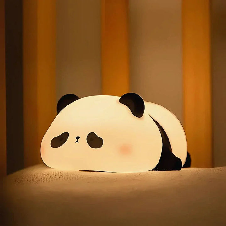 Cute Character Bedside Night Light Touch Control Rechargeable Lamp