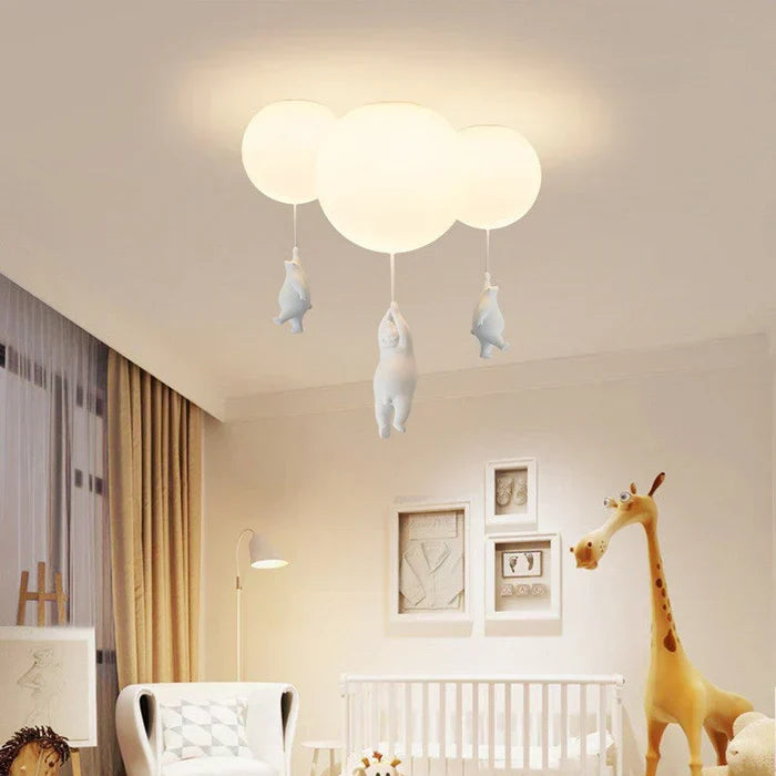 CloudBear Children's Ceiling Lamp with Bear and Balloon