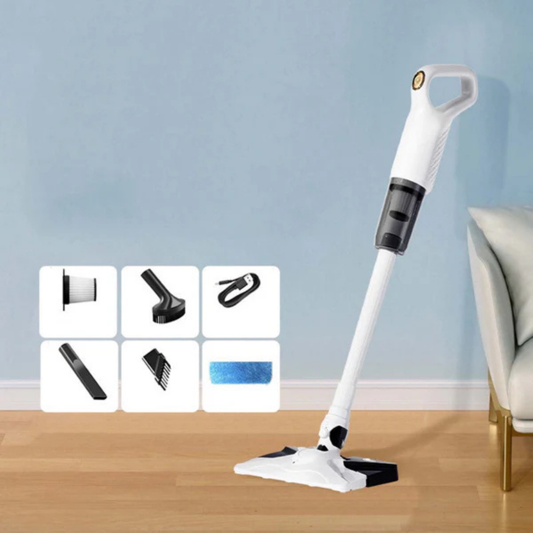 3-in-1 Cordless Vacuum Cleaner, Mop and Fabric Cleaner, 15,000 Pa Suction Power