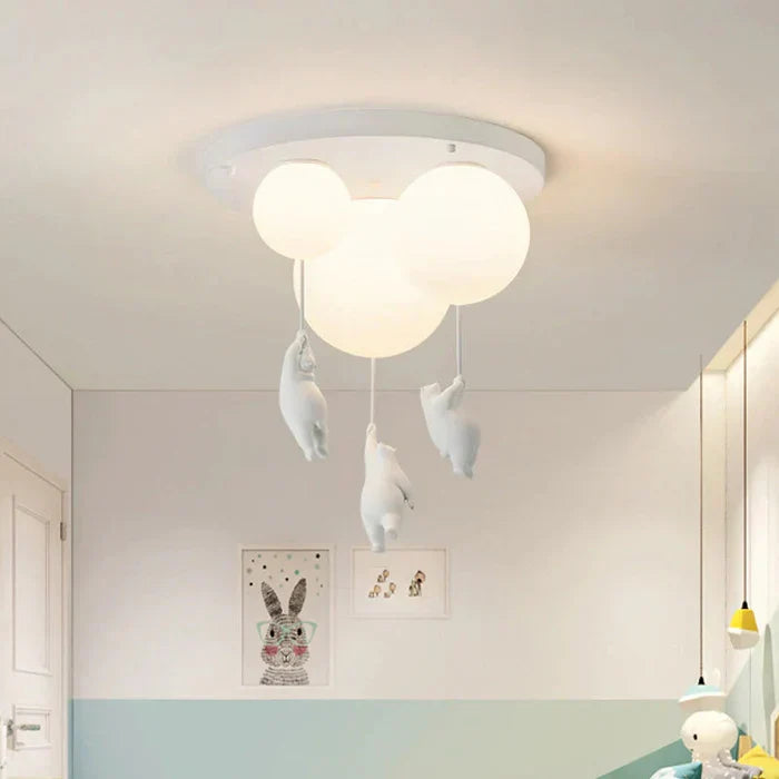 Children's Ceiling Light with Bear and Balloon - CloudBear