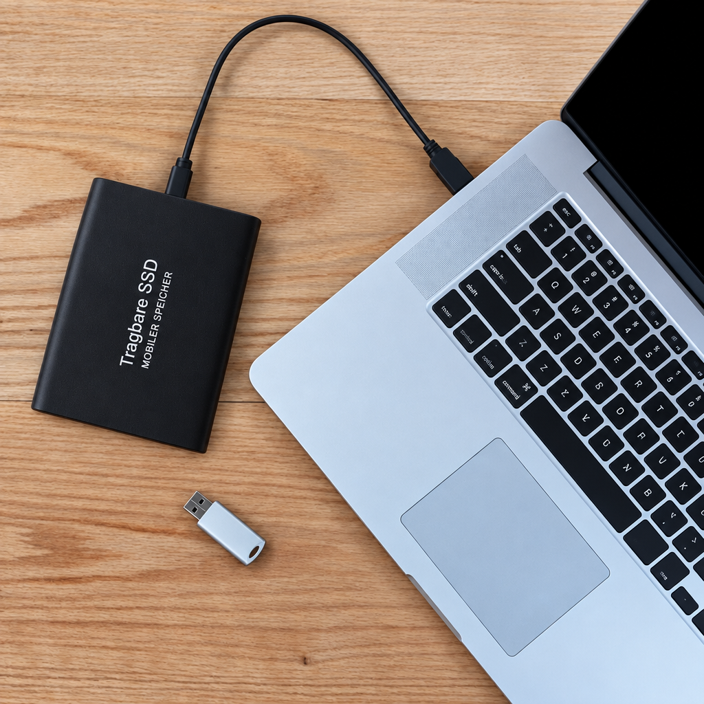Portable 30 TB SSD with Rugged Casing
