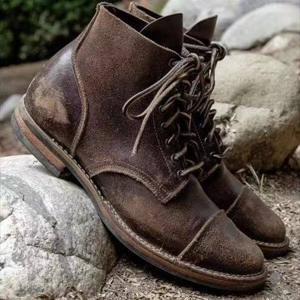 Men's Comfortable PU Leather Boot Classic & Supportive