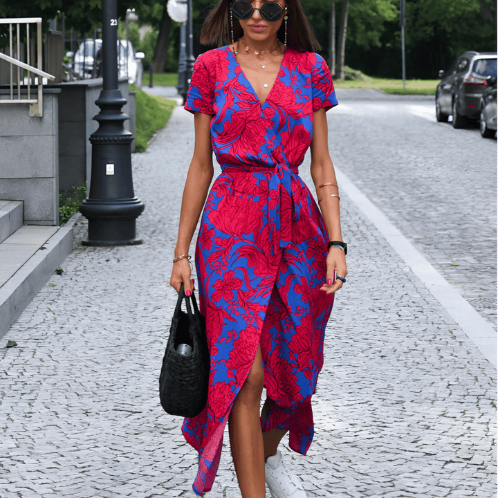 Women’s Split Hem LaceUp Dress