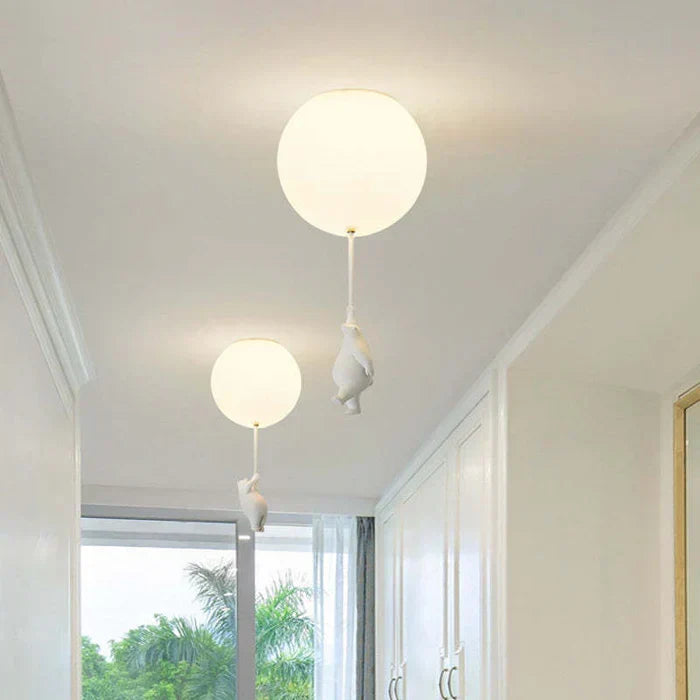 CloudBear Children's Ceiling Lamp with Bear and Balloon