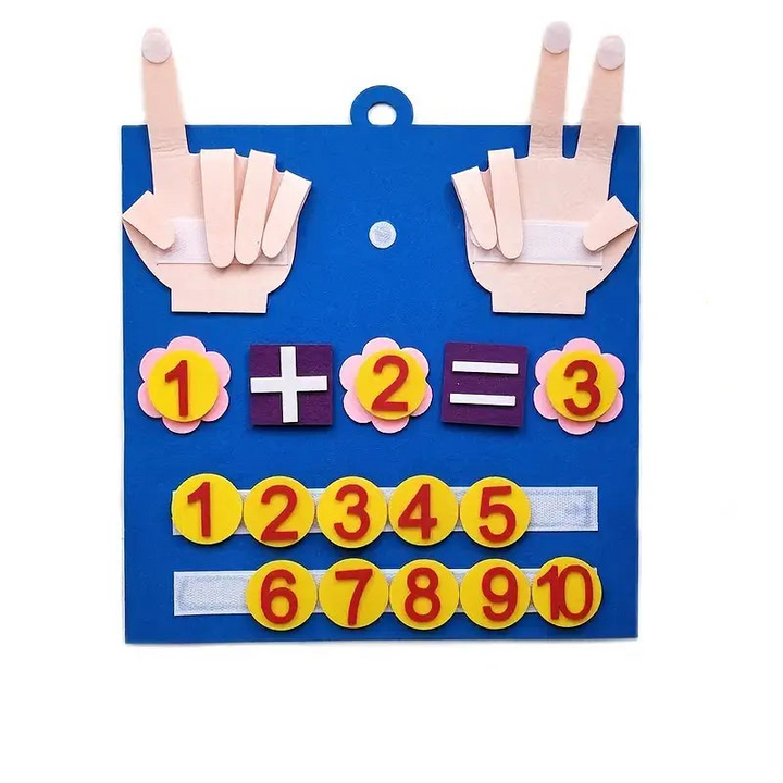 Felt Counting Game for Children – Educational Game for Developing Number and Motor Skills