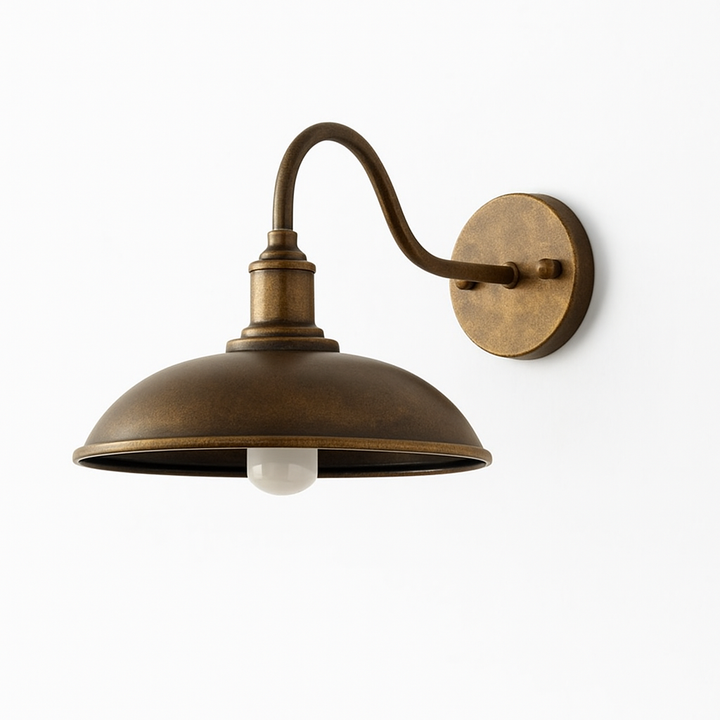 Vintage Industrial Iron Outdoor Wall Lamp LED 1 Light