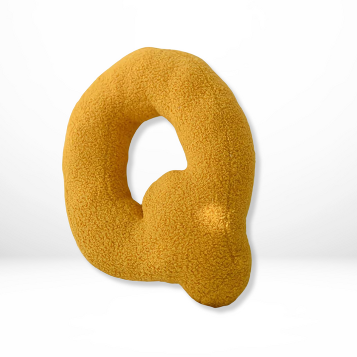 Avenia - Velvet Decorative Cushion with Letters from A to Z