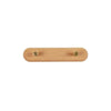 Wooden Wall Coat Rack with Brass Hooks - LignaHook