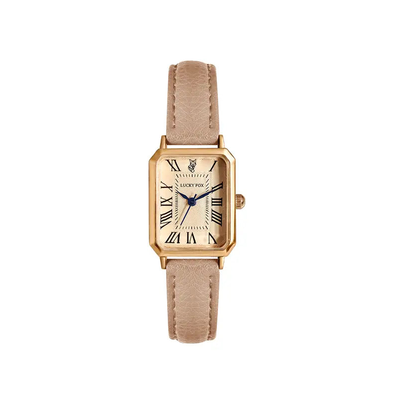 Elegant gold watch with a refined little stone