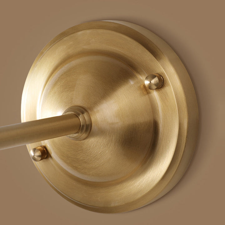 Silva Landerne Vintage Wall Sconce, 5 Styles, Metal/Fabric, Gold, Bedroom