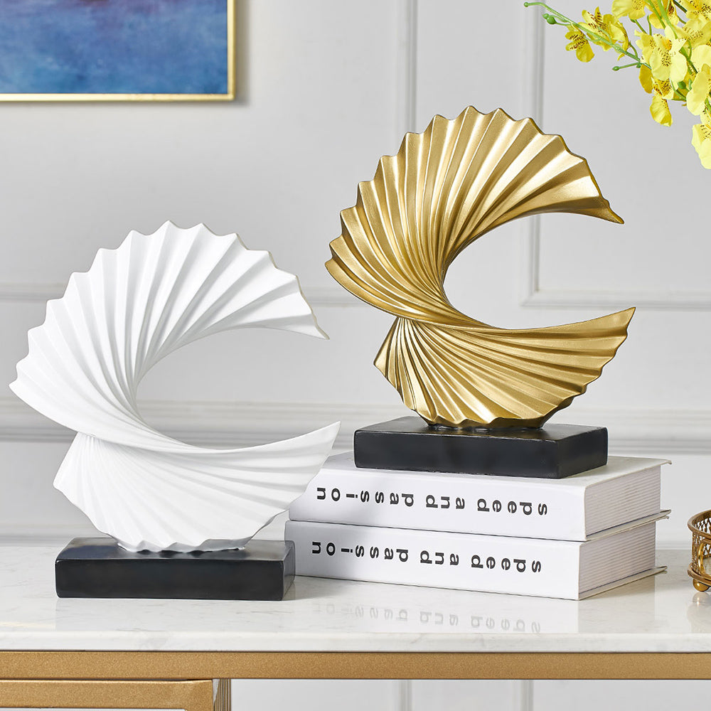 Elegant Half Moon Sculpture – LunarGrace
