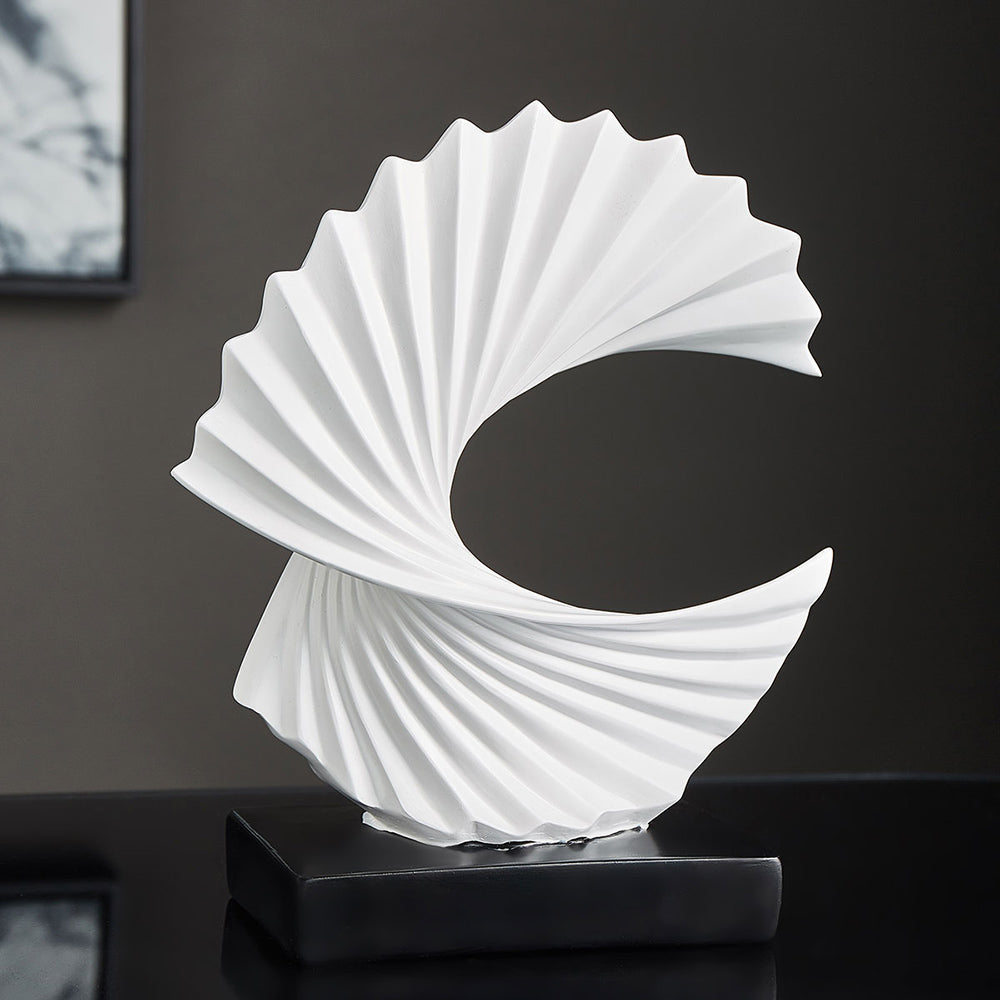 Elegant Half Moon Sculpture – LunarGrace