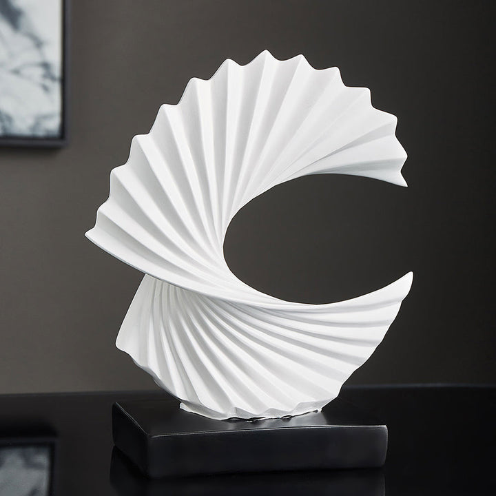 Elegant Half Moon Sculpture – LunarGrace