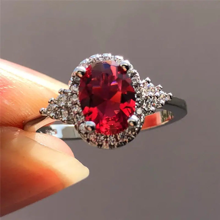 Elegant white gold ring with subtle cubic zirconia detail