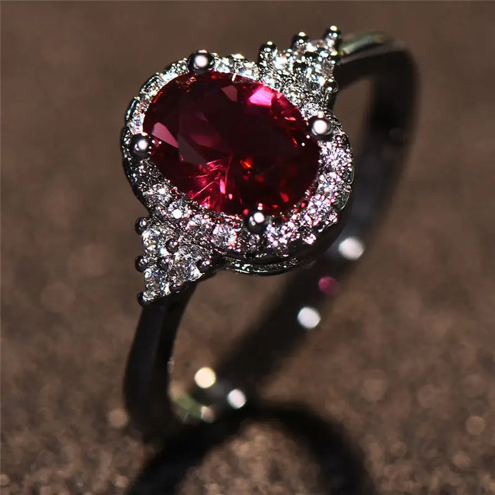 Elegant white gold ring with subtle cubic zirconia detail