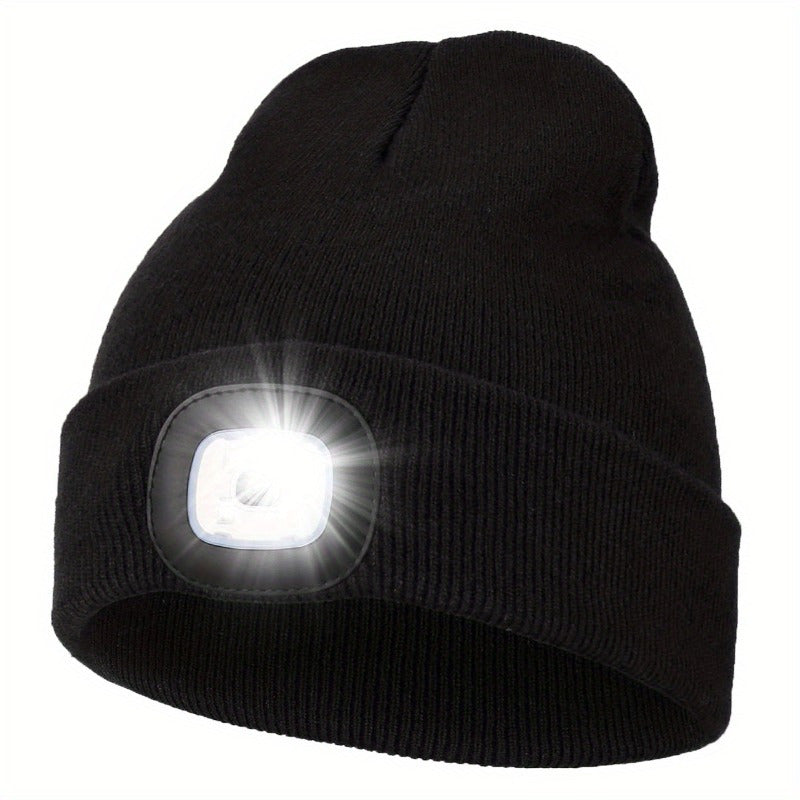 Unisex Beanie with LED Light – Convenient Lighting for Evening Walks