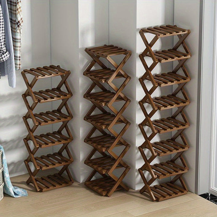 Functional Bamboo Shoe Rack – Compact and Flexible for Small Spaces