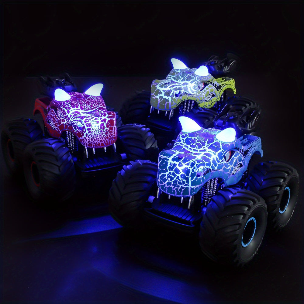 DinoBlaze Stunt Car - Spectacular RC Monster Truck with Smoke and Light