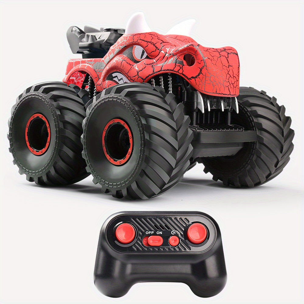 DinoBlaze Stunt Car - Spectacular RC Monster Truck with Smoke and Light