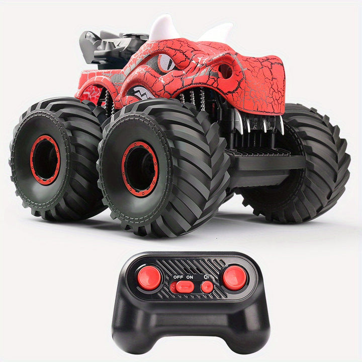 DinoBlaze Stunt Car - Spectacular RC Monster Truck with Smoke and Light