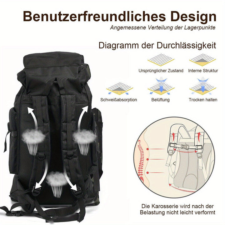 Explorer 80L Trekking Backpack – Sturdy and Versatile