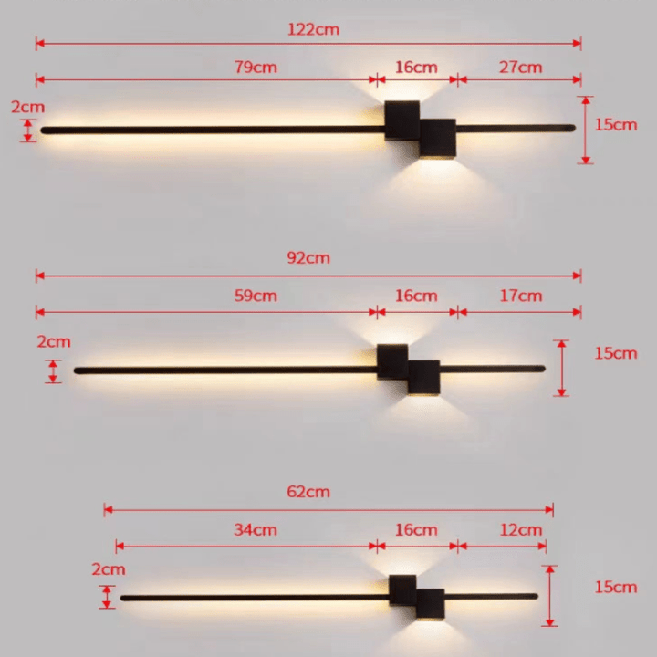 LINESTRIPE – Minimalist LED Wall Lamp for a Modern Atmosphere