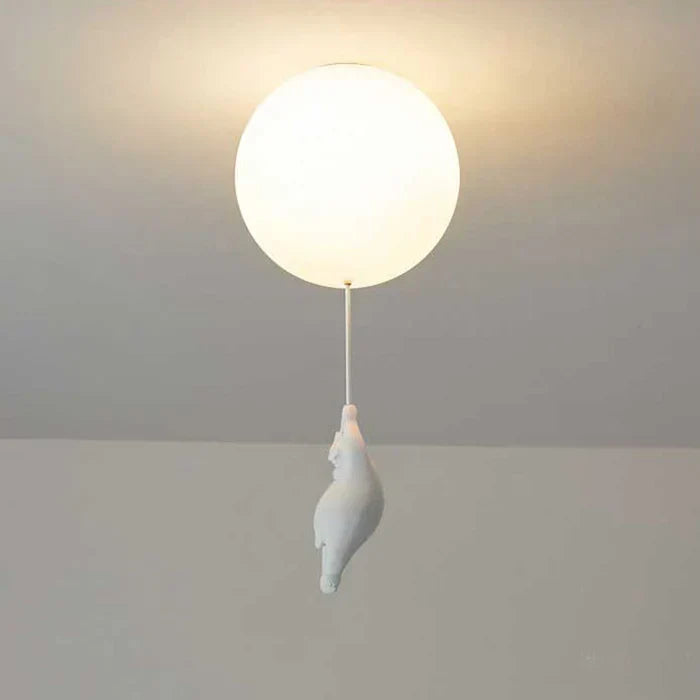 CloudBear Children's Ceiling Lamp with Bear and Balloon