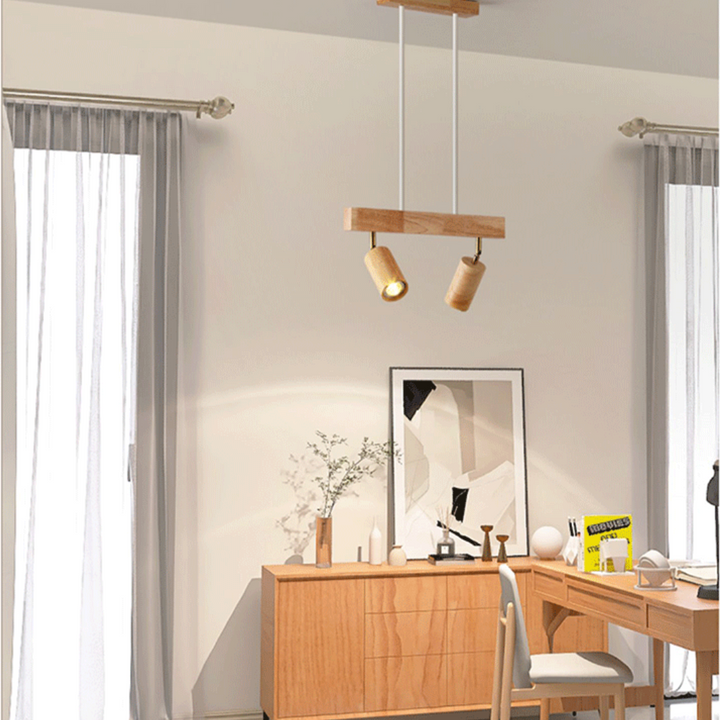 Adjustable Wooden Ceiling Spotlight – EcoLux
