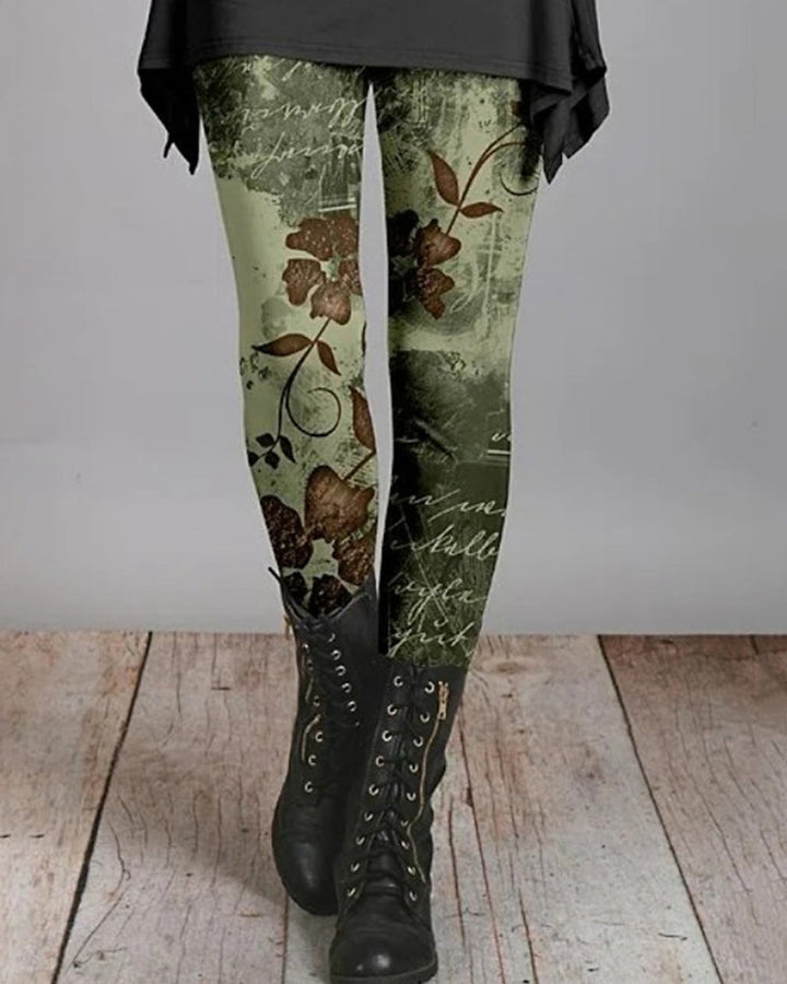 Bohemian Retro Leggings with Ethnic Prints – Ziva