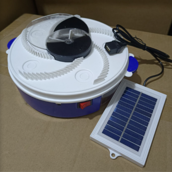 InsektoSilent Fly Trap with Rotation & Bait Chambers | Silent & Eco-Friendly | For Indoor & Outdoor Use