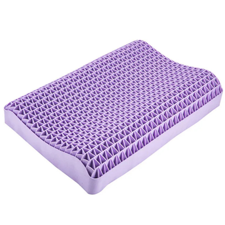 Breathable cervical TPE cushion with zero-pressure support
