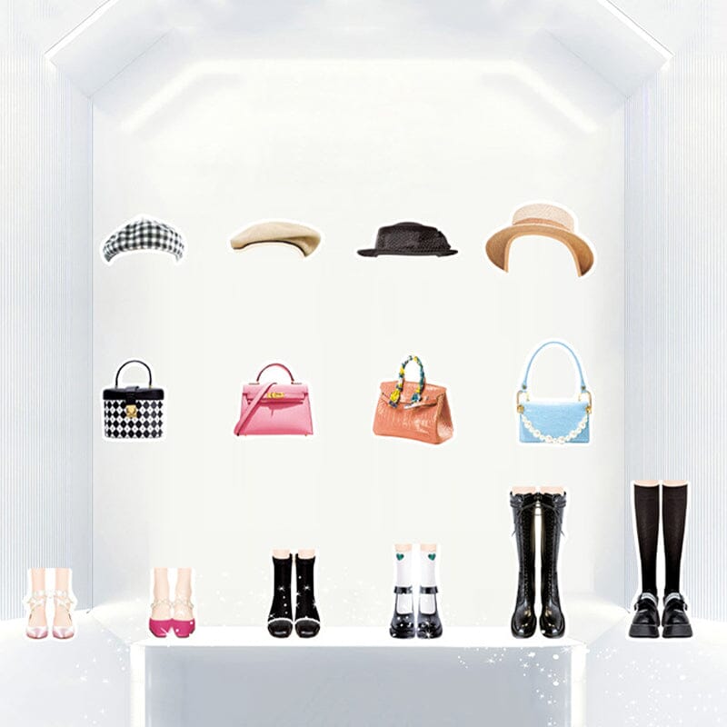 Magnetic Dress-Up Dolls Set for Children with Outfits and Storage Box