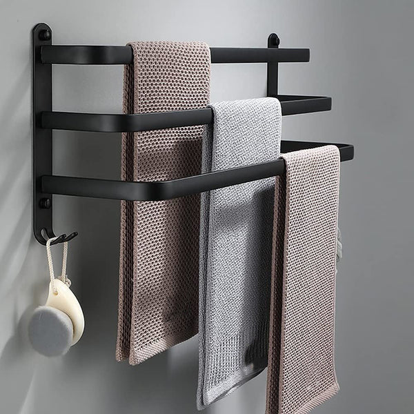 Towel Rail with Hooks - DrySpace