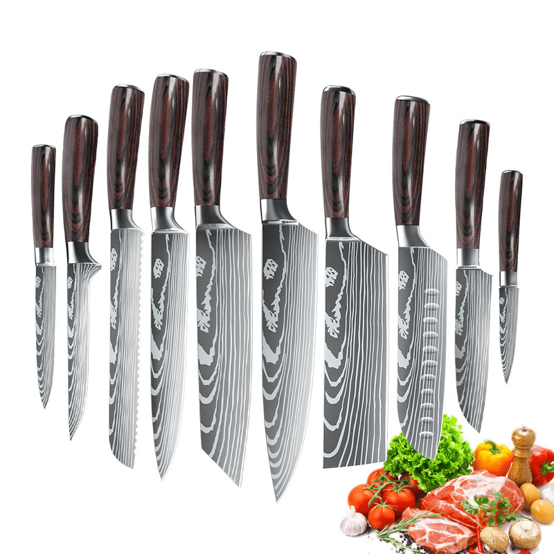 Professional-Quality Chef's Knife Set with Elegant Design