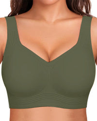 Comfortable Wire-Free Jelly Bra with Full Coverage and Smoothing Fit