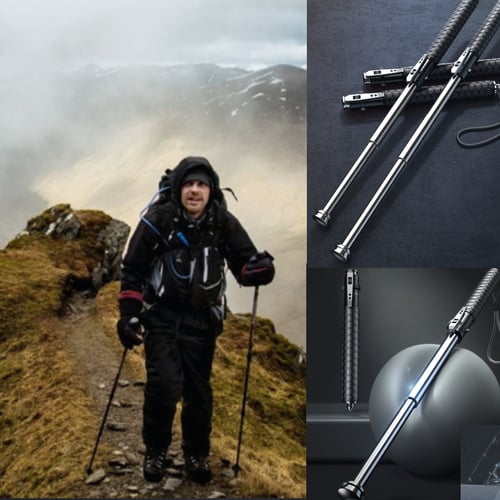 Automatic Folding Walking Cane