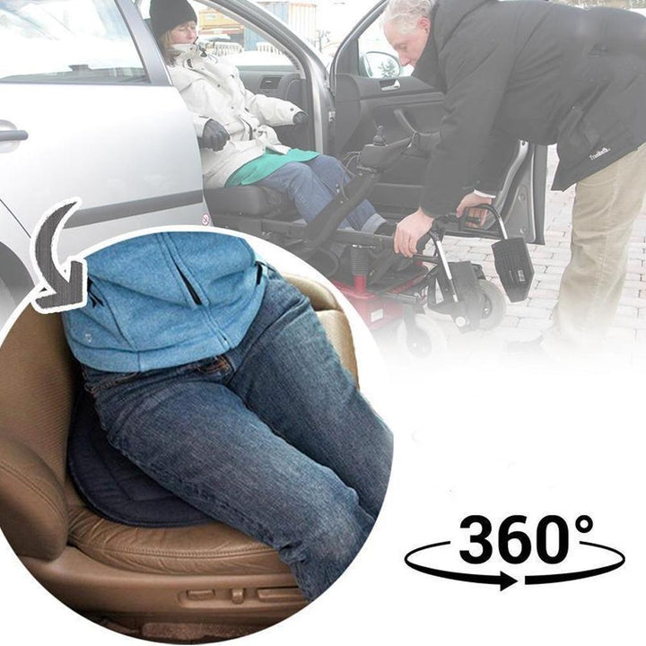 Rotaseat 360° Swivel Cushion | Ergonomic & Non-Slip | For Car, Office & Home | Back-Saving & Comfortable