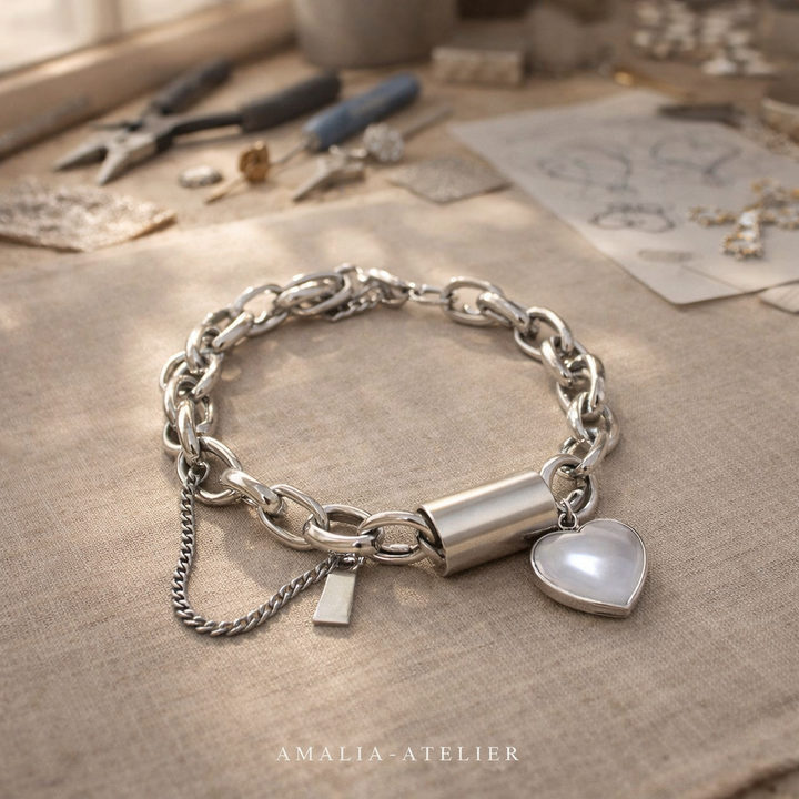 Aurex Chunky Bracelet – Gold-Coloured Statement Bracelet