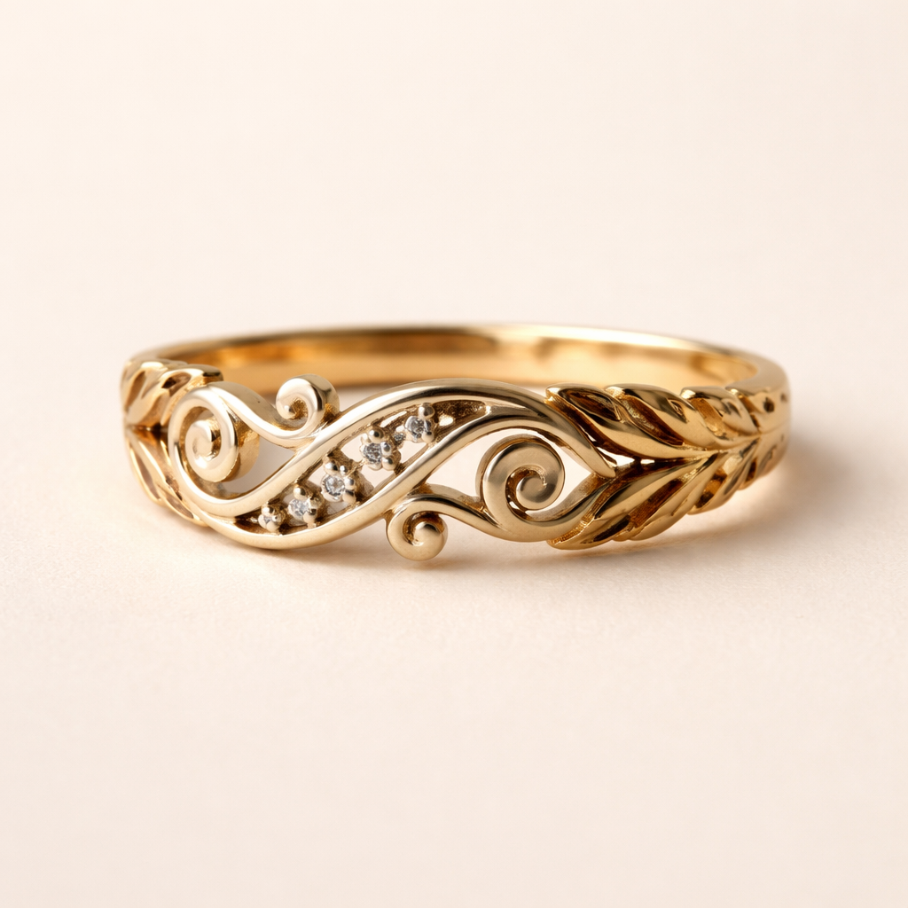 Ivy cubic zirconia ring