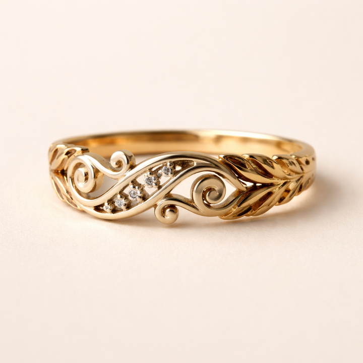 Ivy cubic zirconia ring